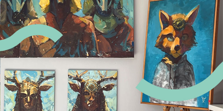 Kunst fra Åbne aterlierdøre