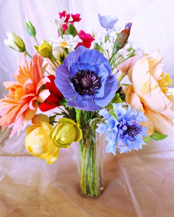 Blomster lavet af papir
